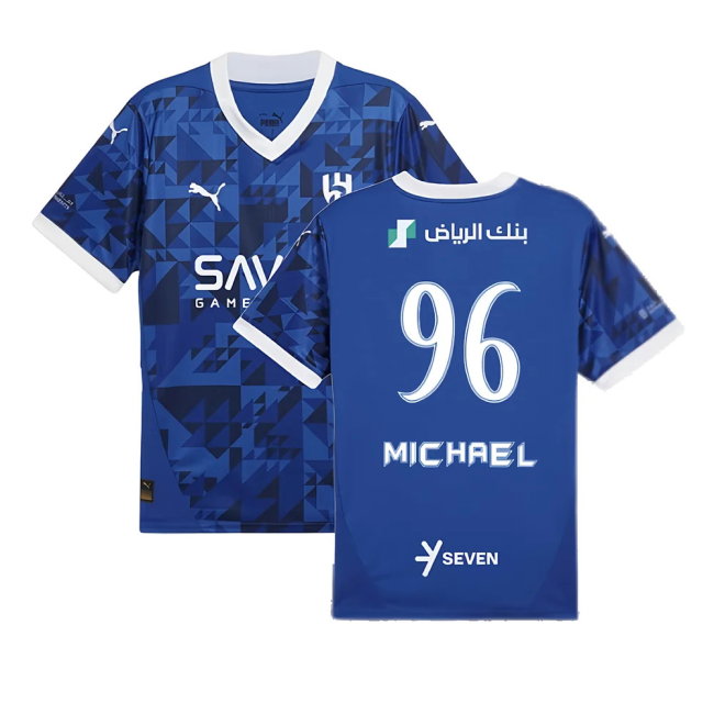 2024-2025 Al Hilal Home Shirt (Michael 96)-SoccerKits Hub | Buy Soccer Jerseys Online
